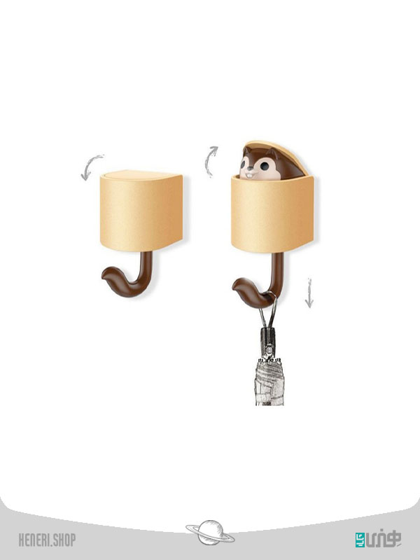 آویز دیواری سنجاب برند مینیسو Miniso Squirrel Hook Wall Hanging