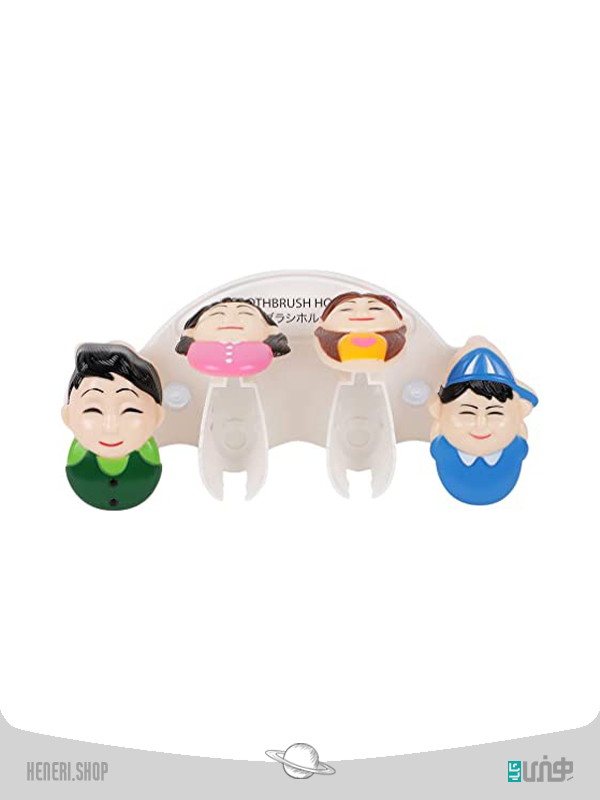 هولدر دیواری مسواک مدل خانواده برند مینیسو Miniso family toothbrush wall holder