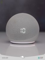 Smart speaker with clock and Alexa echo dot