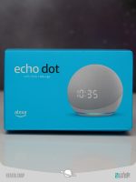 Smart speaker with clock and Alexa echo dot