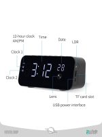 ساعت هوشمند با دوربین دار Alarm Clock 1080P with hidden camera