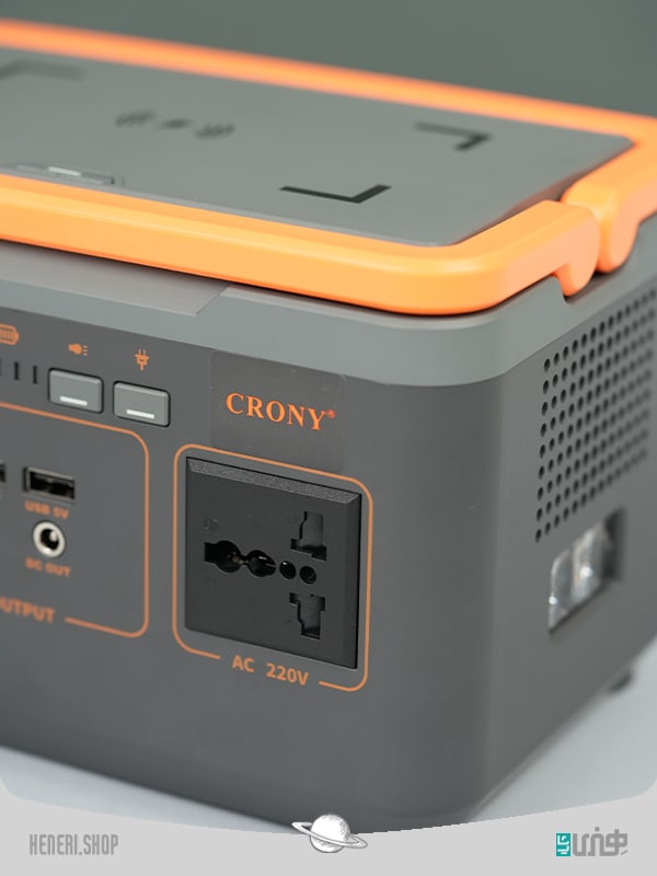 ایستگاه شارژ و پاوربانک CRONY قابل حمل با چراغ قوه BS300 CRONY portable power Station