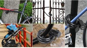 قفل اثرانگشتی دوچرخه و موتور ضدآب Waterproof bicycle fingerprint lock