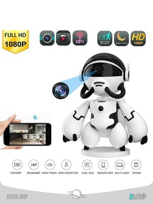 ربات دوربین دار CT102 با کیفیت 1080 بی سیم هوشمند Smart wireless camera robot CT102 with 1080p quality