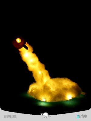 کیت دست ساز چراغ خواب طرح راکت موشک سیاره هنری Blast-Off Rocket Nightlight DIY Kit