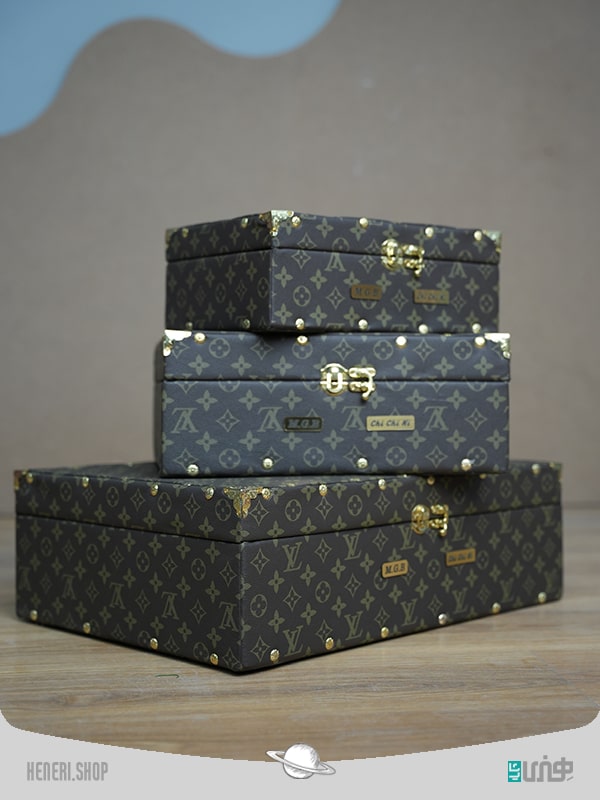 جعبه چمدانی 3 سایز طرح ال وی Box 3 sizes design Lv