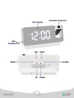 ساعت دیجیتال رومیزی پروژکتور دار Desktop digital clock with projector