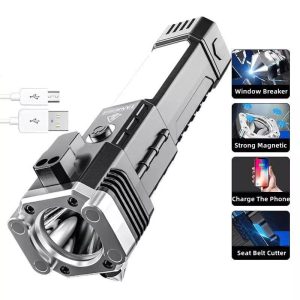 چراغ قوه چند منظوره دارای حالت sos یا چشمک زن Multi-purpose flashlight