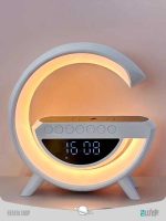 اسپیکر و ساعت وایرلس شارژ RGB دار Speaker and wireless clock with RGB charge