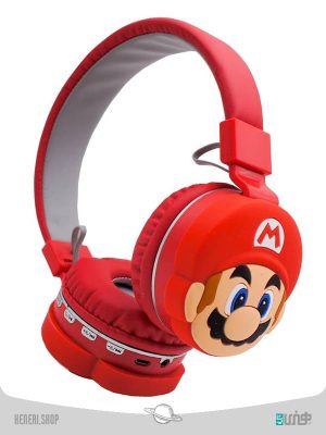 هدفون بلوتوثی طرح ماریو Bluetooth headphones with Mario design