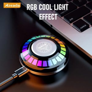 هدفون بلوتوثی گیمینگ RGB دار یو اف یو ازیدا AZEADA RGB gaming Bluetooth headphones with UFO